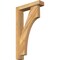 Ekena Millwork Westlake Block Rough Sawn Bracket w/ Offset Brace, Western Red Cedar, 4"W x 16"D x 28"H BKT0402X16X28WTL05RWR - alternate 1
